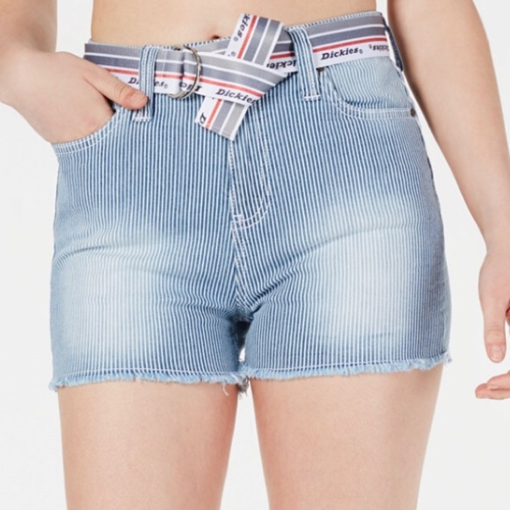 Dickies Frayed Belted Denim Shorts